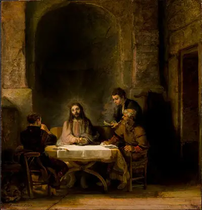 Das Abendmahl in Emmaus Rembrandt